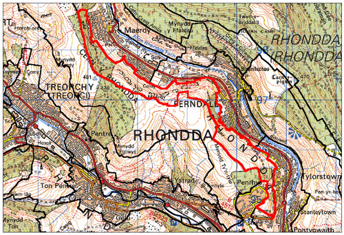 HLCA 024 Rhondda Fach: Western Enclosed Valley Sides