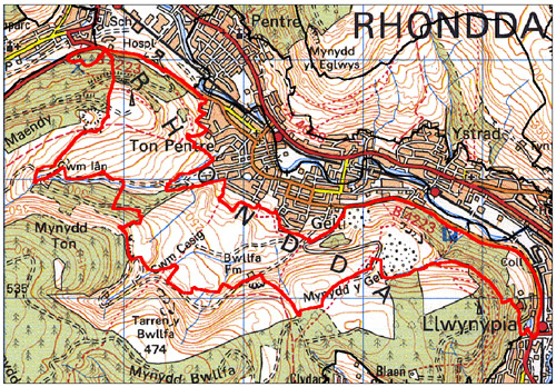 HLCA 033 Rhondda Fawr: Enclosed Valley Sides: