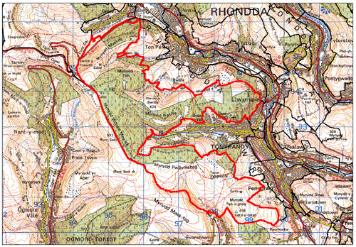 HLCA 034 Rhondda Fawr: Enclosed Valley Sides: