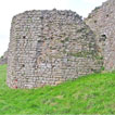 The town at Caerwent was surrounded by impressive walls.  Bastions were added to them in the middle of the 4th century.
